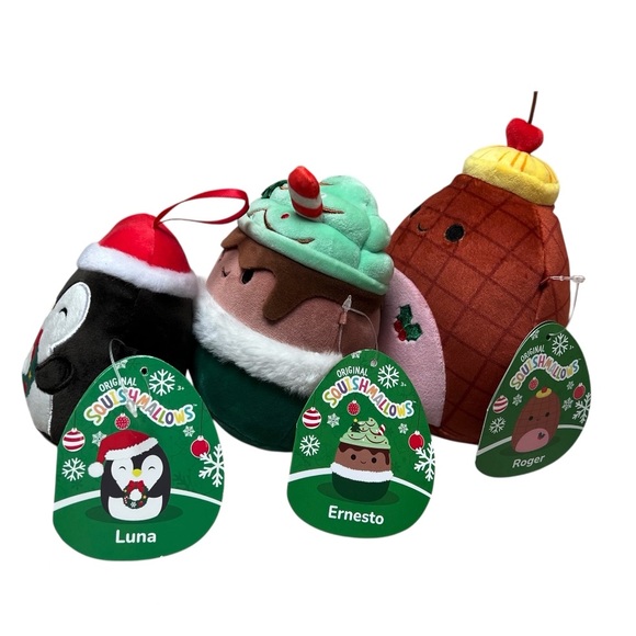 Squishmallows Bundle of Christmas Themed Stuffed Plush - Picture 4 of 5